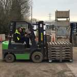 Checking with Counter Balance Forklift