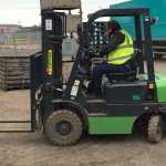 Turning in a Counter Balance Forklift