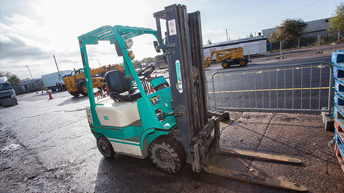 driving forklifts on roads